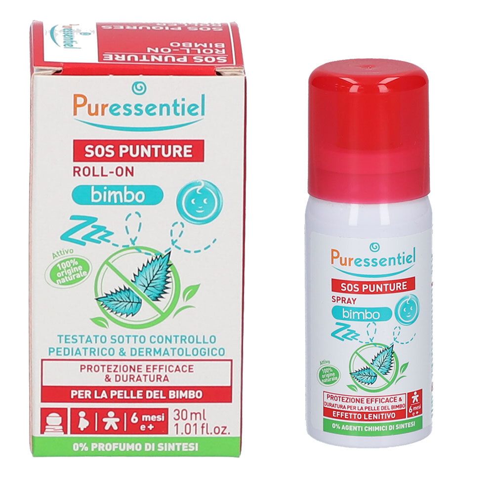 Puressentiel® SOS Punture Set Roll-on Bimbo + SoS Punture Spray Bimbo