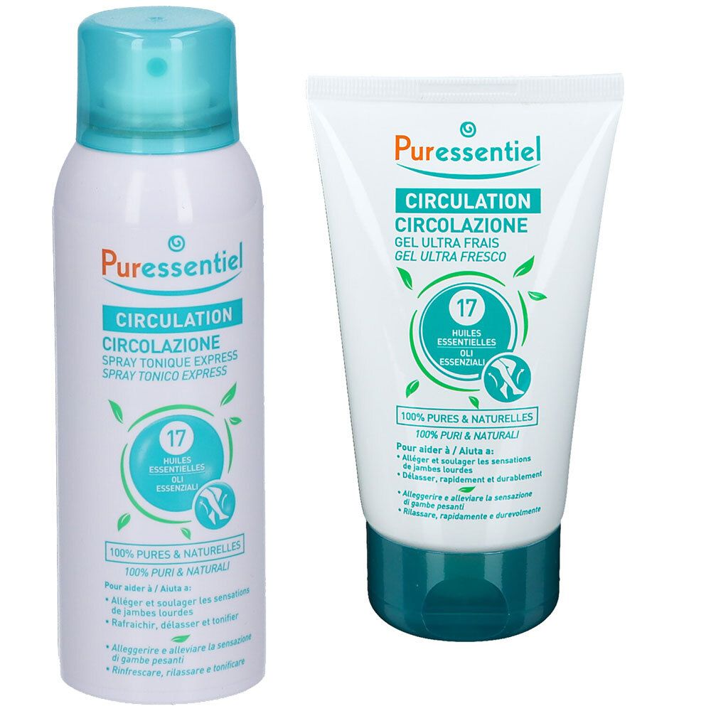 Puressentiel Set Spray Tonico Express + Gel Ultra Fresco