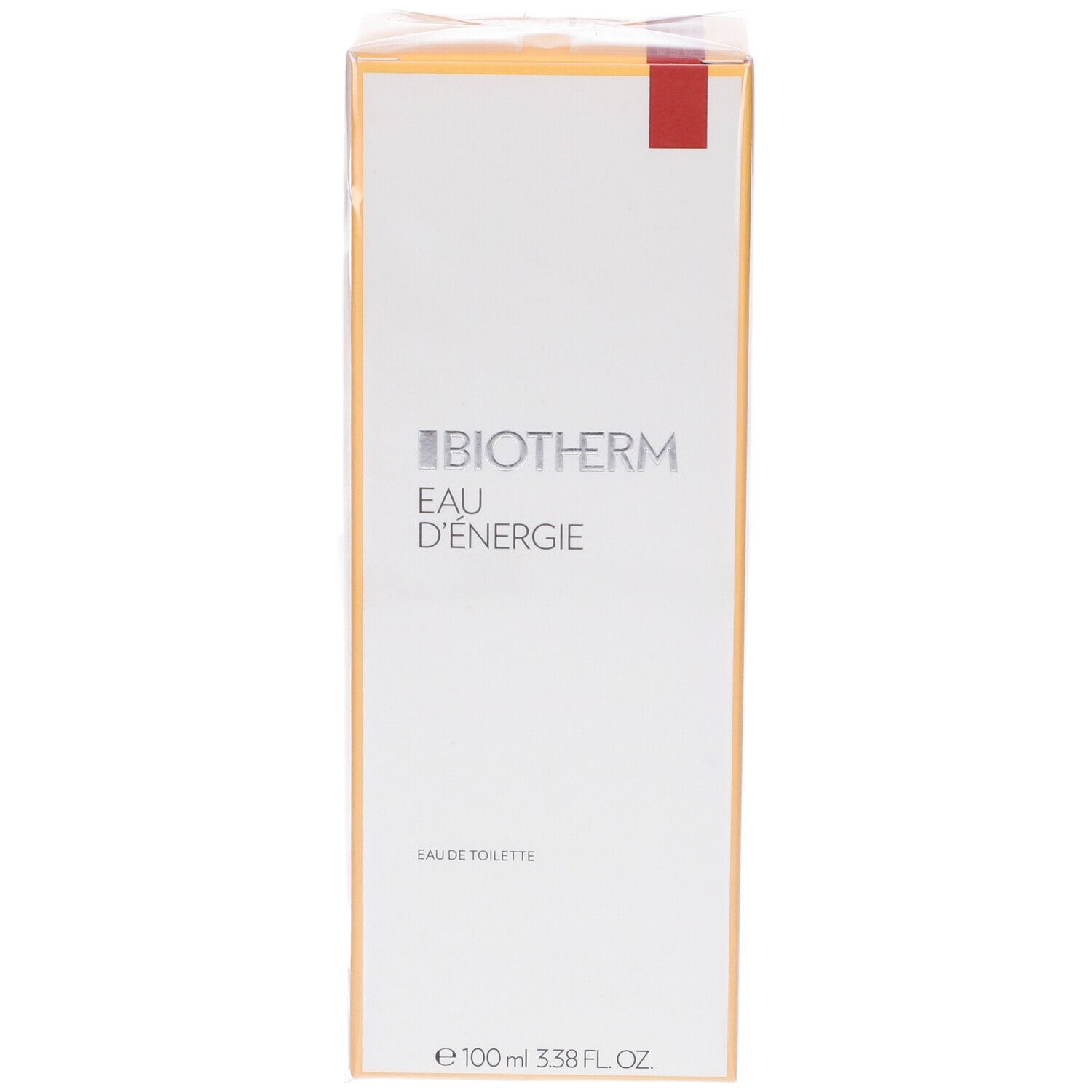 Biotherm Eau D'Energie Eau De Toilette. Confezione bianca. Scritta: Biotherm, Eau D'Energie, Eau de Toilette. 100ml.