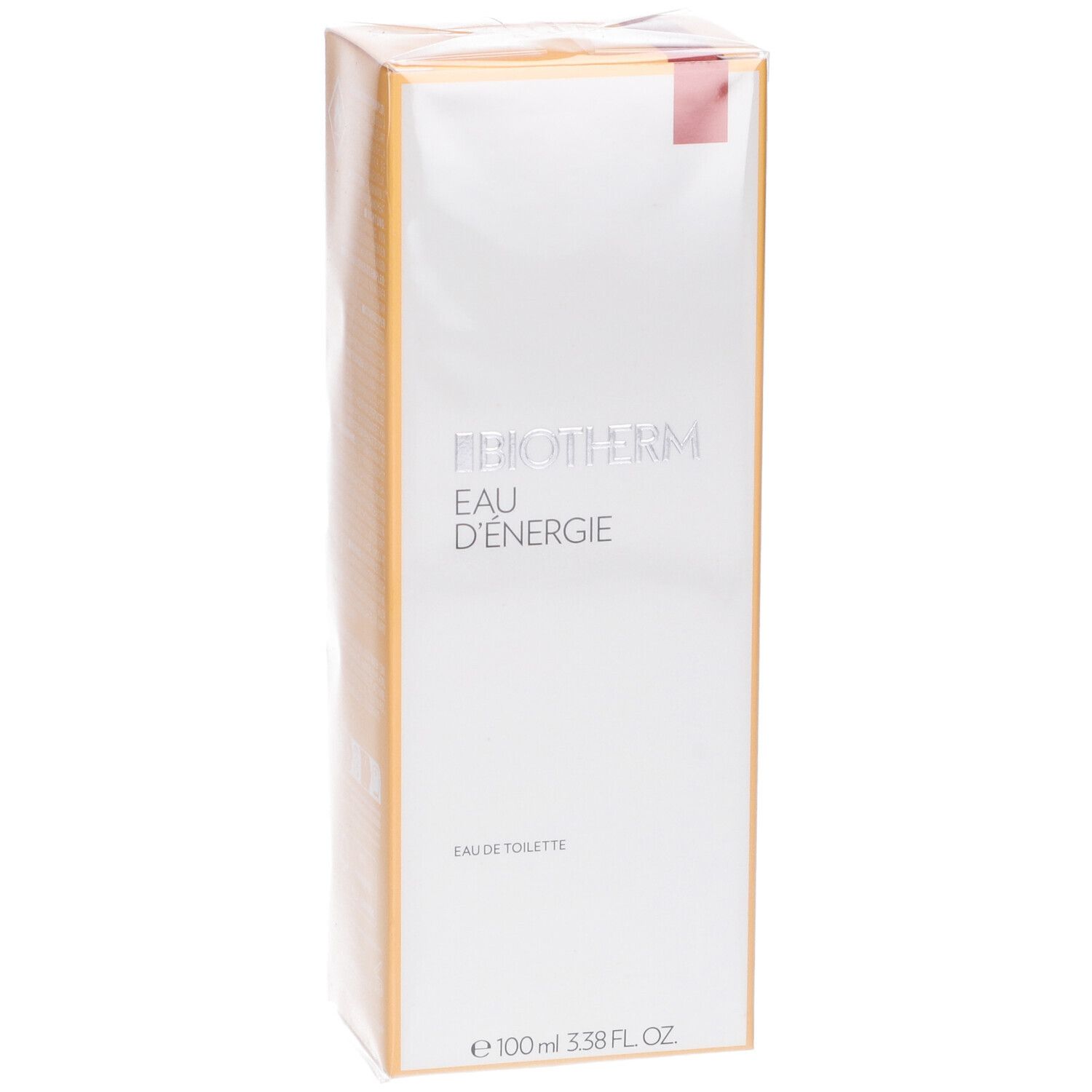 Biotherm Eau D'Energie Eau De Toilette. Confezione bianca. Scritta: Biotherm, Eau D'Energie, Eau de Toilette. 100ml.