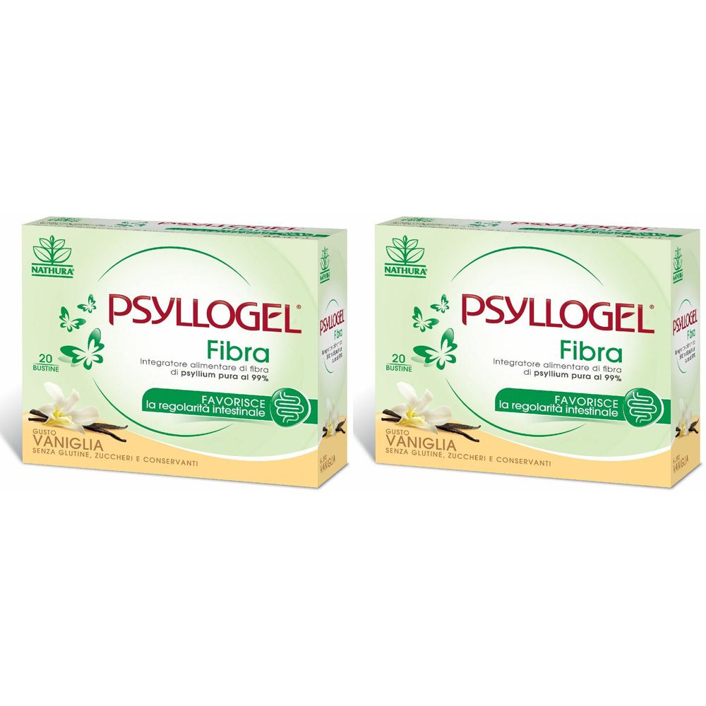 PSYLLOGEL® Fibra Vaniglia Bustine Set da 2