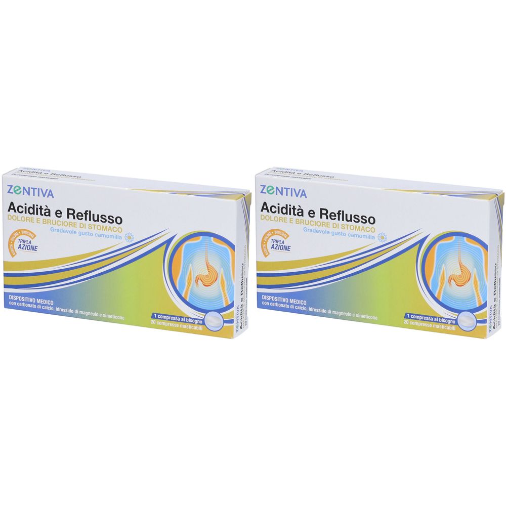 ZENTIVA Acidità E Reflusso Dolore E Bruciore Di Stomaco 2x20 pz Compre