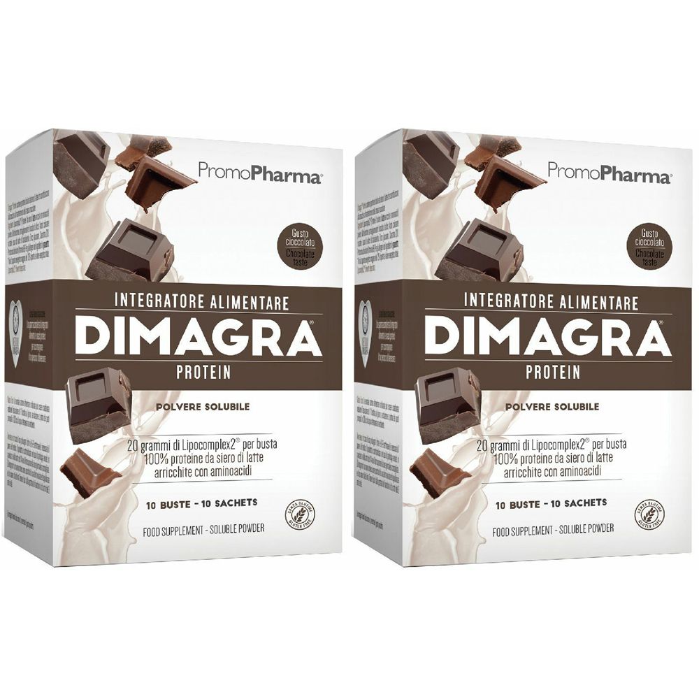 PromoPharma Dimagra® Protein Cioccolato Set da 2