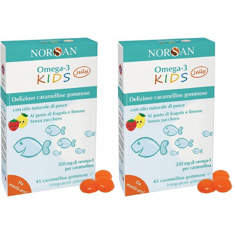 NORSAN Omega-3 Kids Caramelline Set da 2