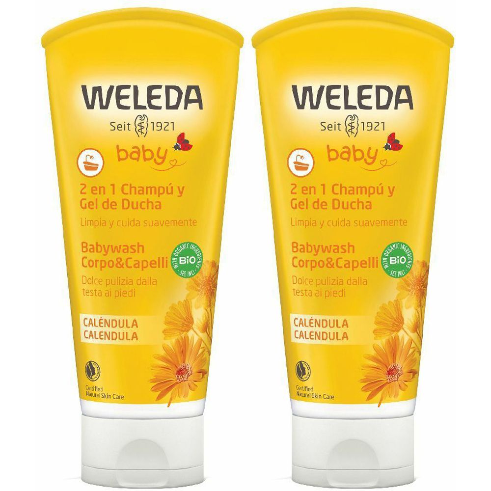 WELEDA Baby Babywash Corpo&Capelli Calendula Set da 2