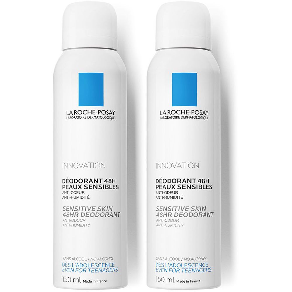 La Roche-Posay Toleriane Deodorante Physiologique Spray Lenitivo Antiodori 150 ml Set da 2