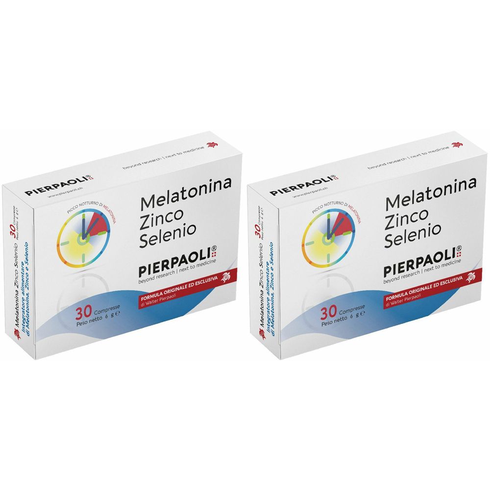 PIERPAOLI® Melatonina Zinco Selenio Set da 2