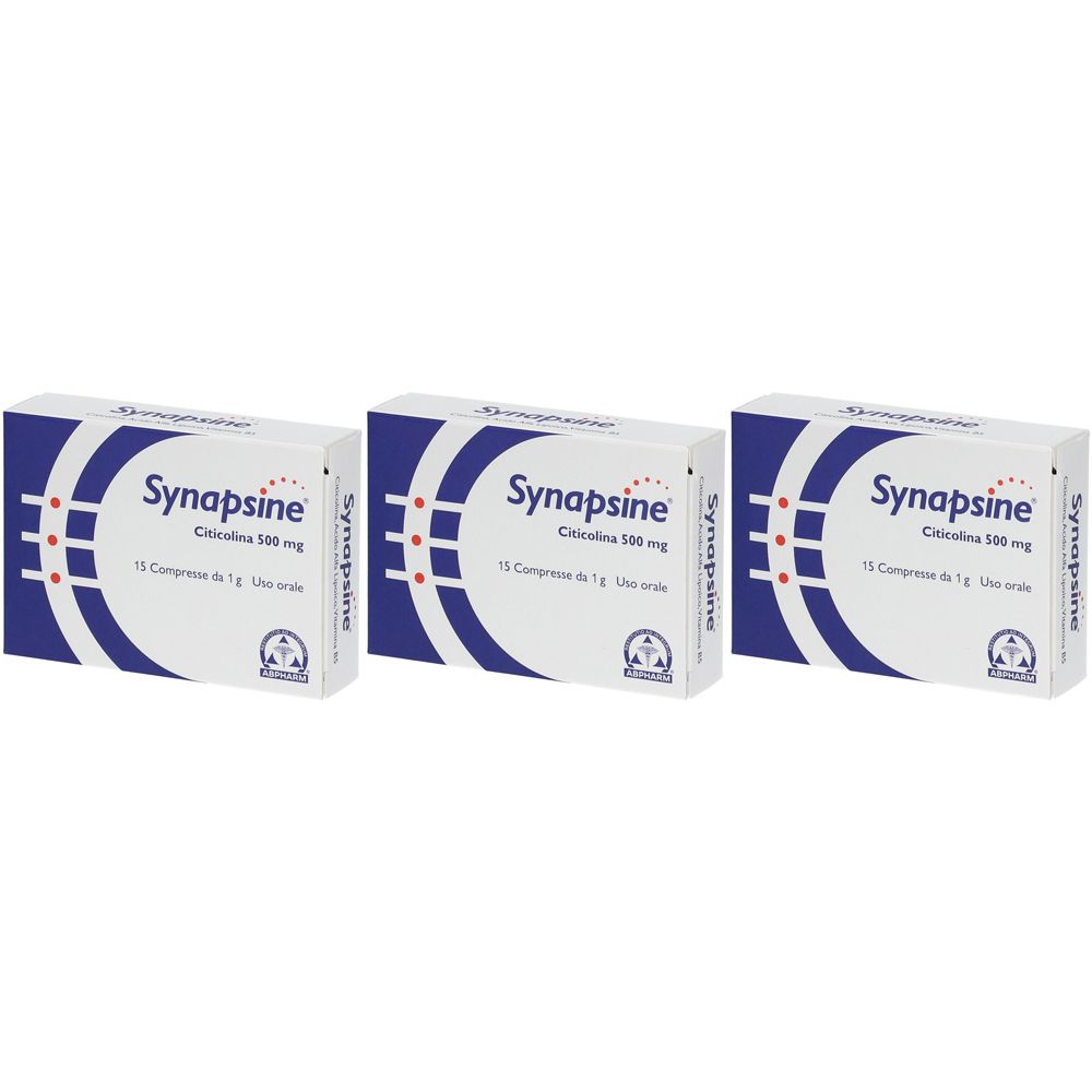 Synapsine® Citicolina 500 mg Set da 3