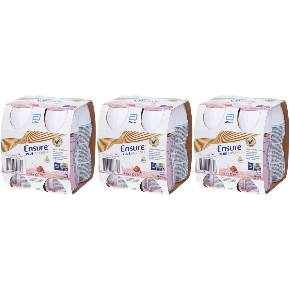 Ensure Plus Advance Fragola Set da 3
