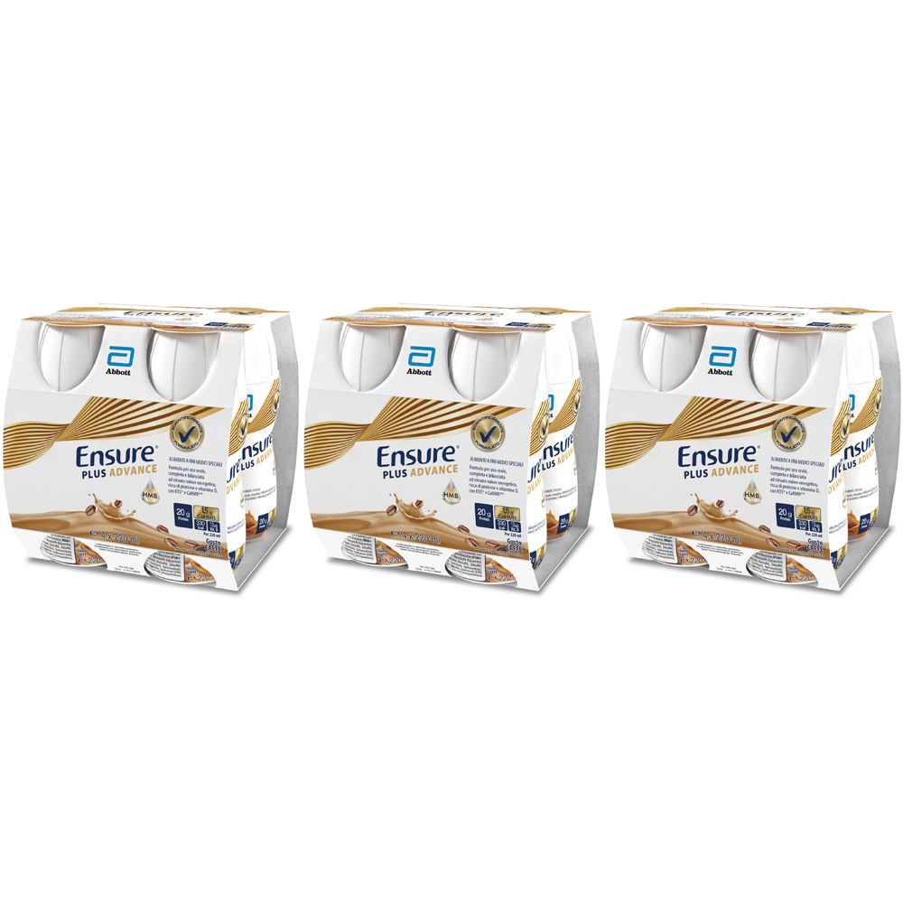 Ensure Plus Advance Alimento a Fini Medici Speciali Caffè Set da 3