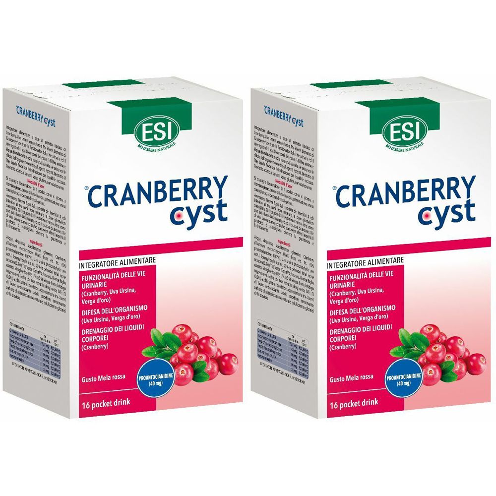ESI Cranberry Cyst pocket drink Set da 2