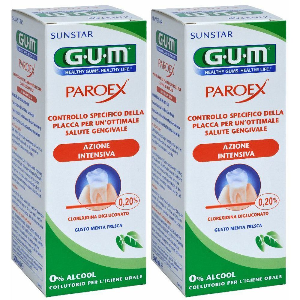 Gum® Paroex® Colluttorio Azione Intesiva Set da 2