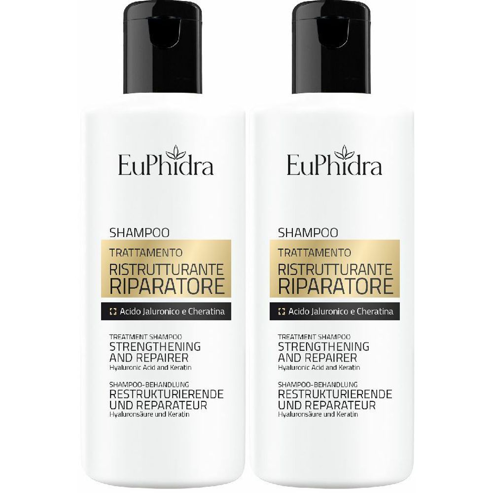 EuPhidra Shampoo Trattamento Ristrutturante Riparatore Set da 2