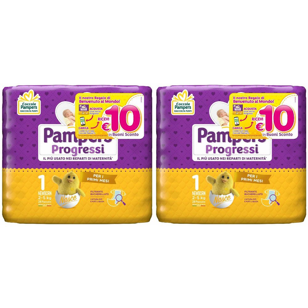 Pampers Progressi Newborn Set da 2