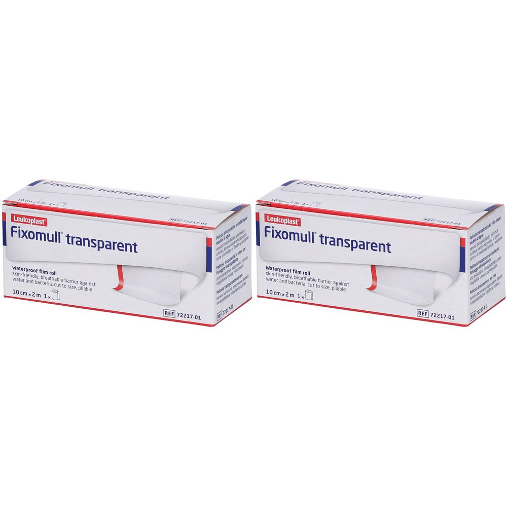 Fixomull® Transparent Rotolo di pellicola 10cm x 2 m Set da 2