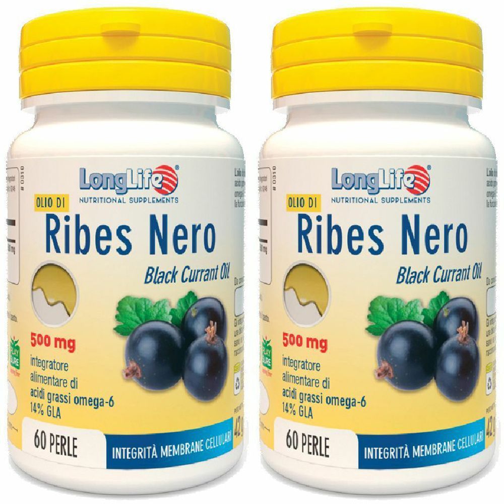 LongLife® Olio di Ribes Nero 500 mg Set da 2
