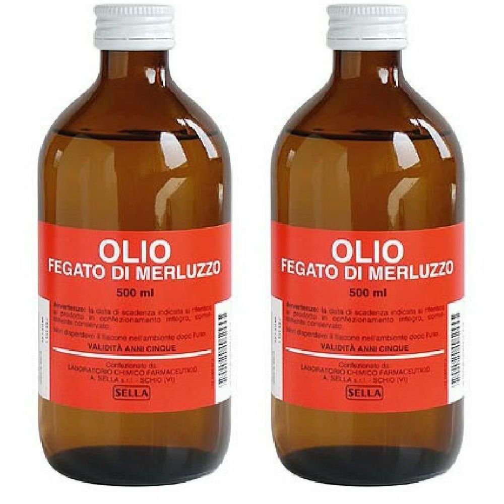 SELLA Olio di Fegato di Merluzzo Set da 2