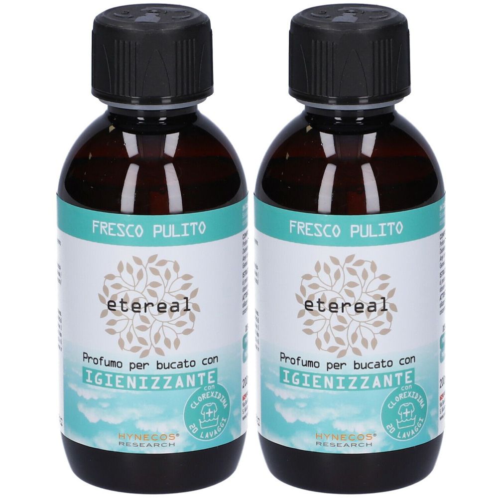 Etereal Profumo Per Bucato Igienizzante Fresco Pulito Set da 2