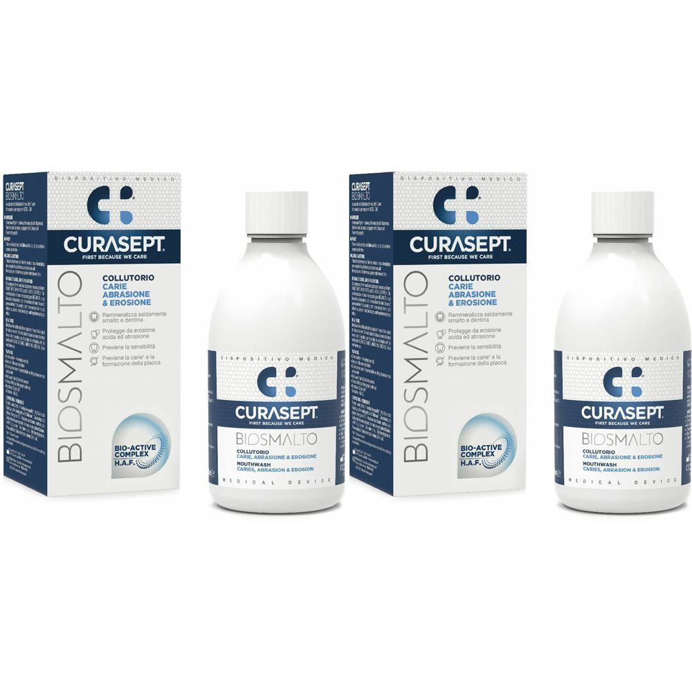 CURASEPT® Biosmalto Protezione Carie Collutorio Set da 2