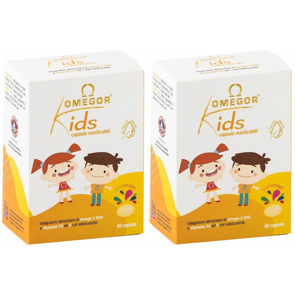 OMEGOR® Kids Capsule Masticabili Set da 2