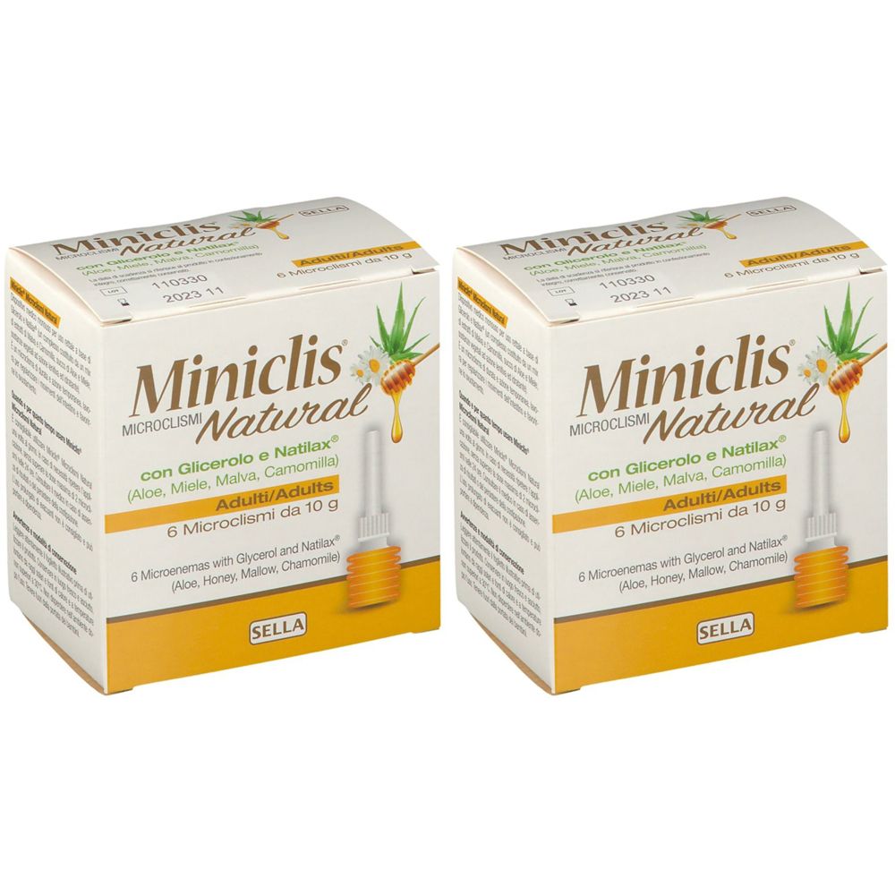 SELLA Miniclis® MICROCLISIMI Natural Adulti Set da 2