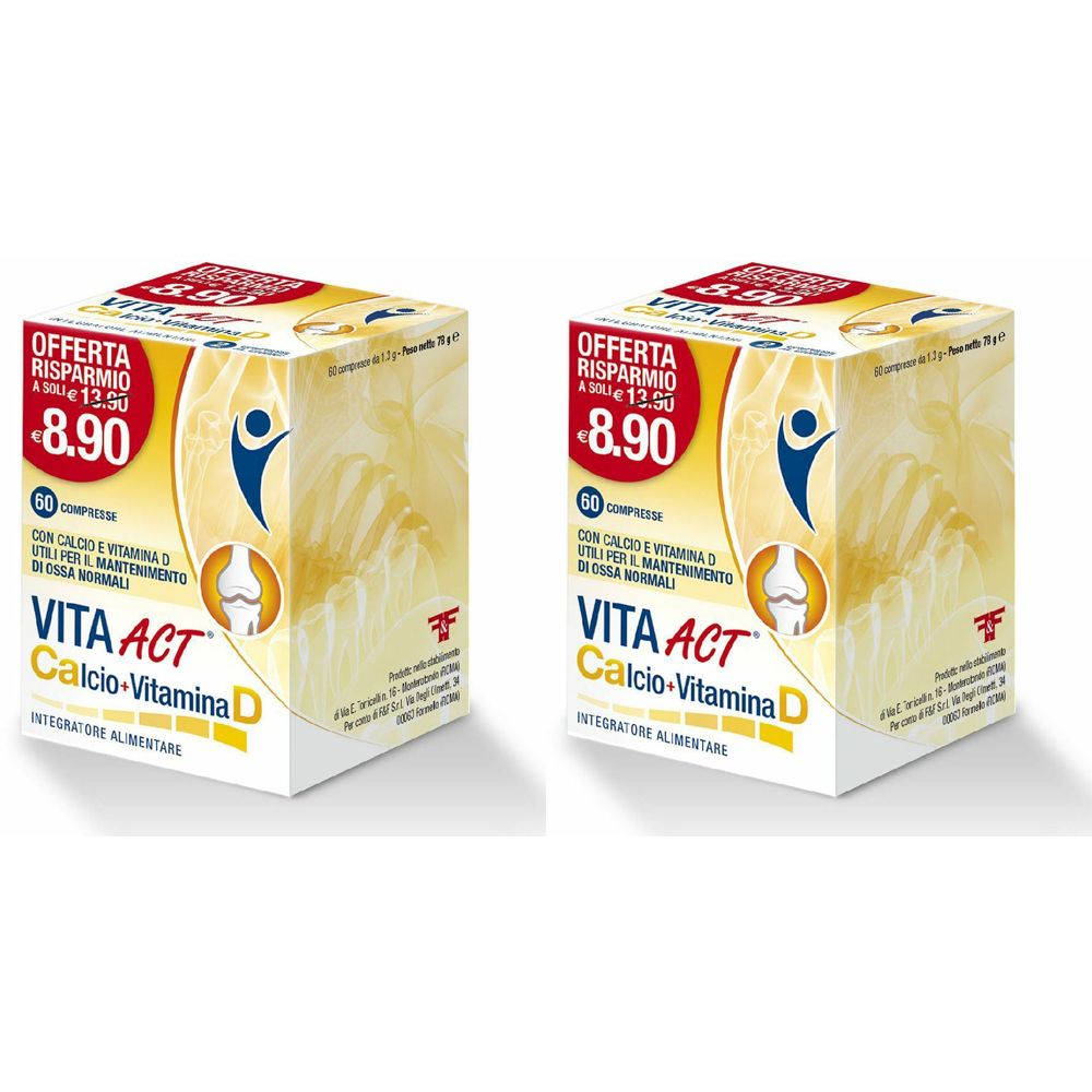 Vita Act Calcio+Vitamina D Set da 2