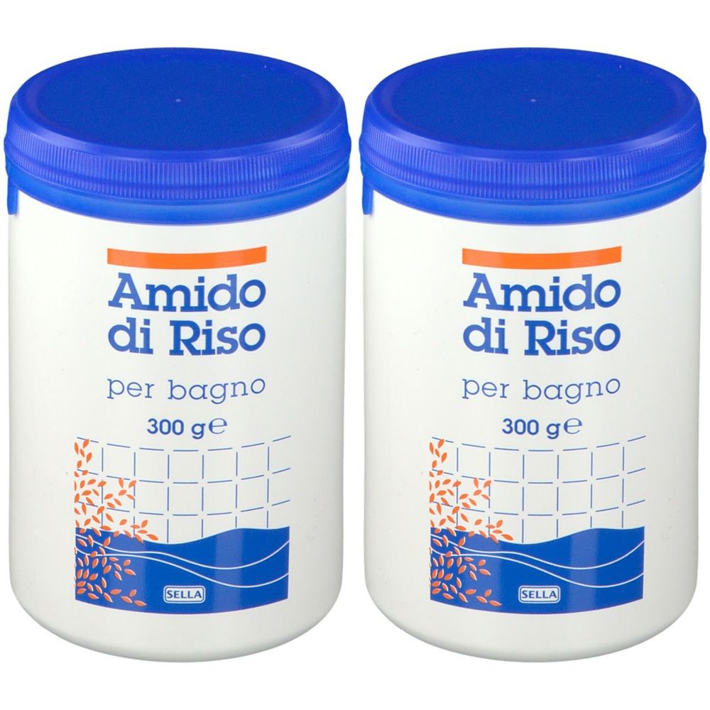 SELLA Amido di Riso per Bagno Set da 2