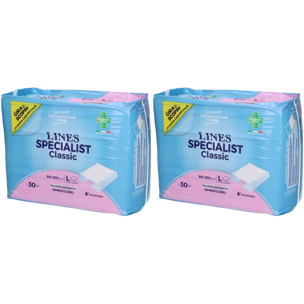 LINES Specialist Classic Traverse Salvaletto Rimboccabili Set da 2