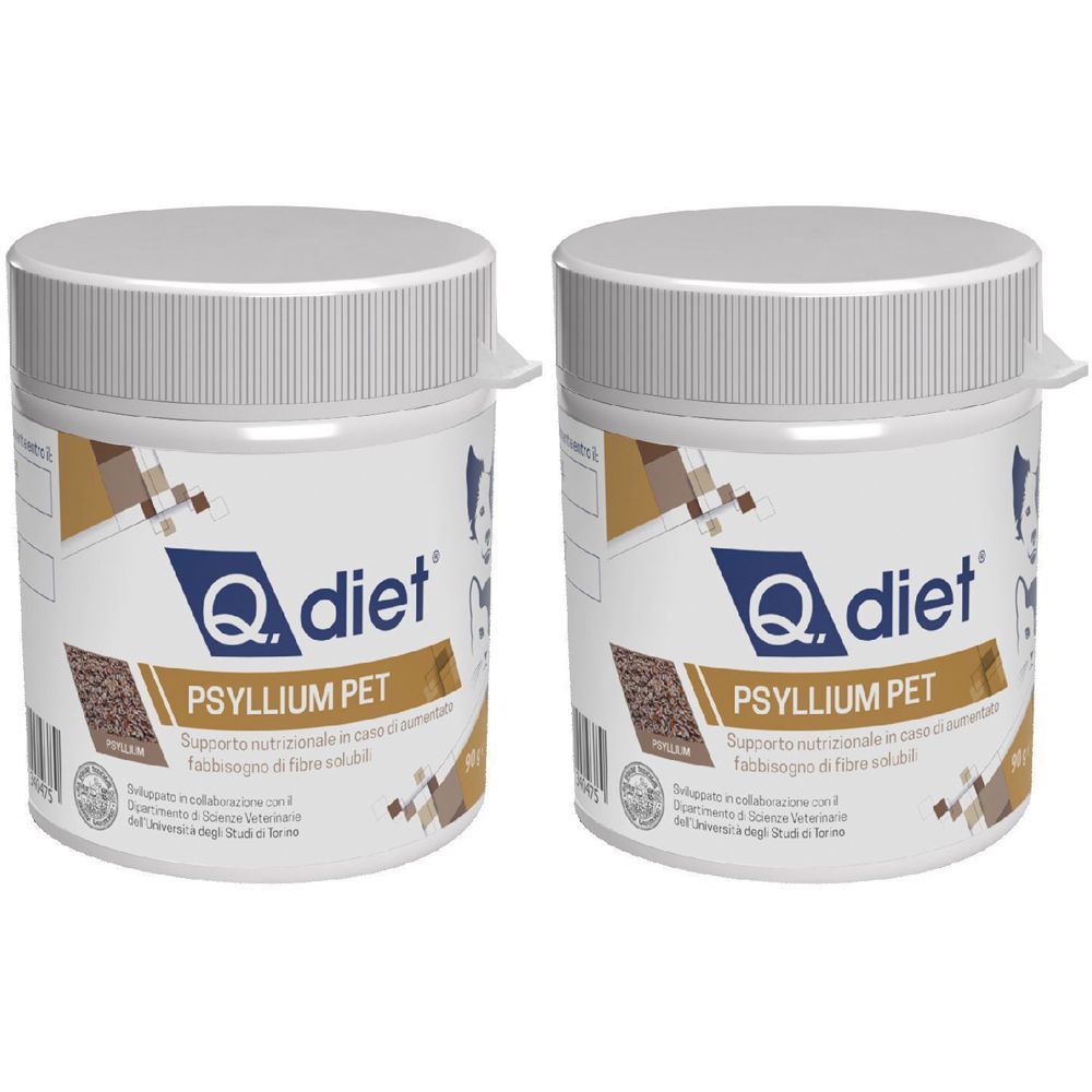 Q Diet Psyllium Pet Set da 2