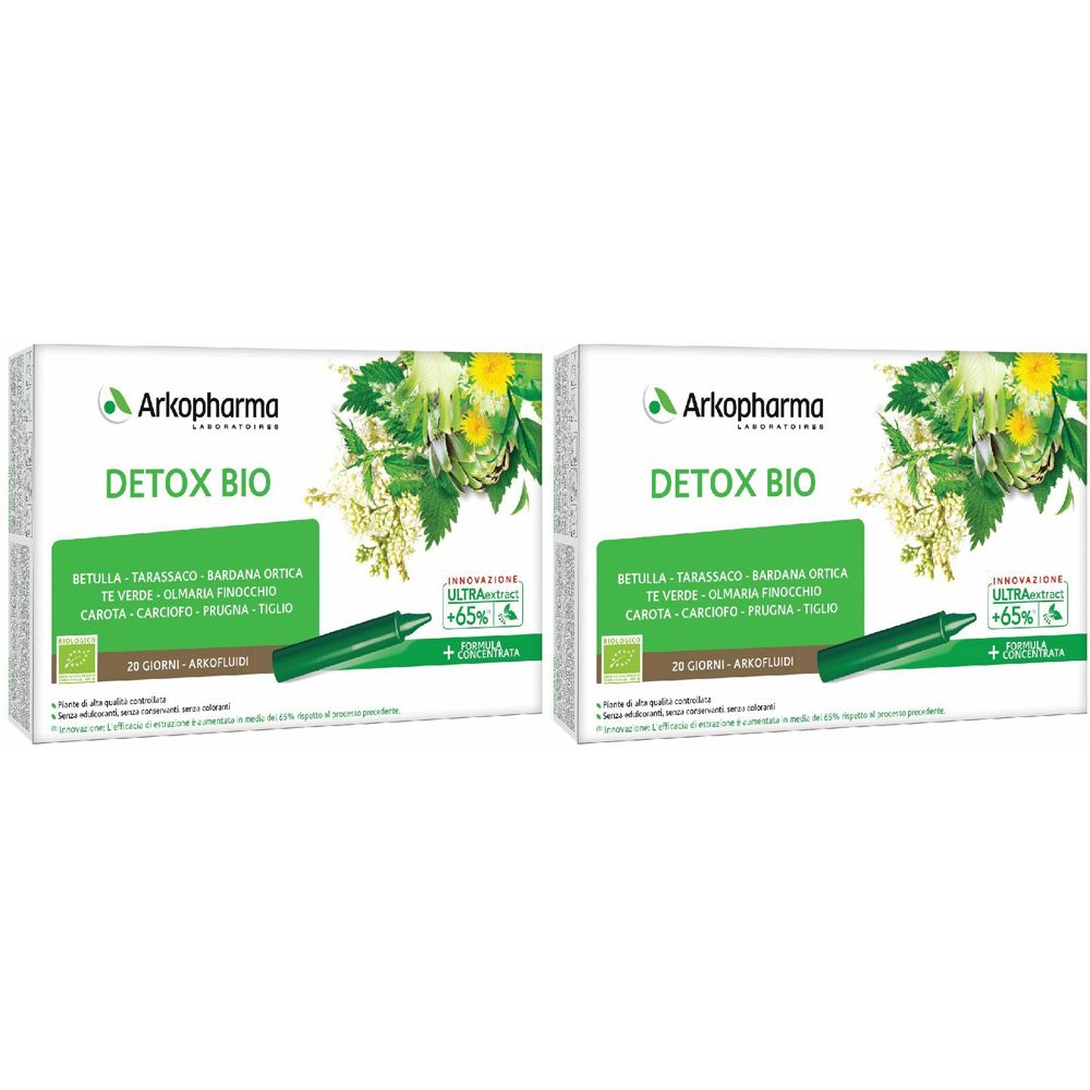Arkopharma Arkofluidi Detox Bio 9 Piante Set da 2 - risparmia il 10% con il codice: ARKO10