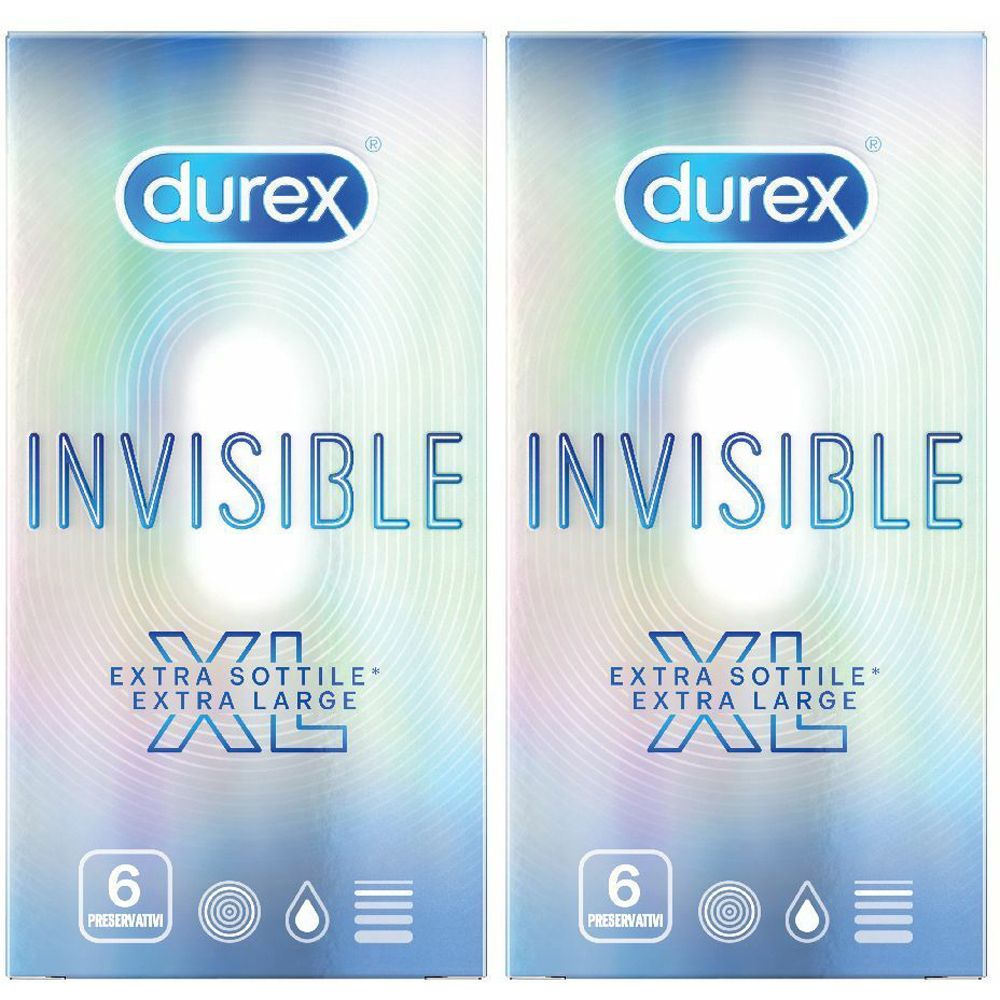 Durex® Invisible XL Extra Sottile Extra Large Set da 2