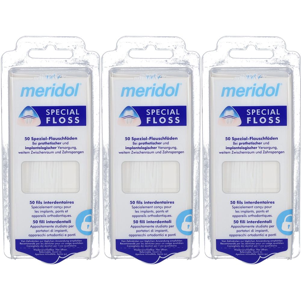 Meridol® Fili Interdentali Set da 3