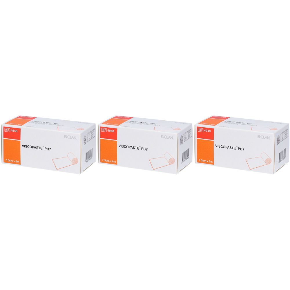 Viscopaste PB7 Bendaggio all'Ossido di Zinco 7,5 cm x 6 m