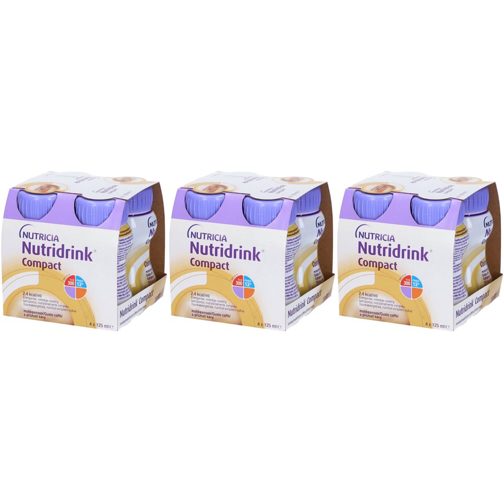 Danone Nutricia Nutridrink Compact Gusto Caffé Set da 3