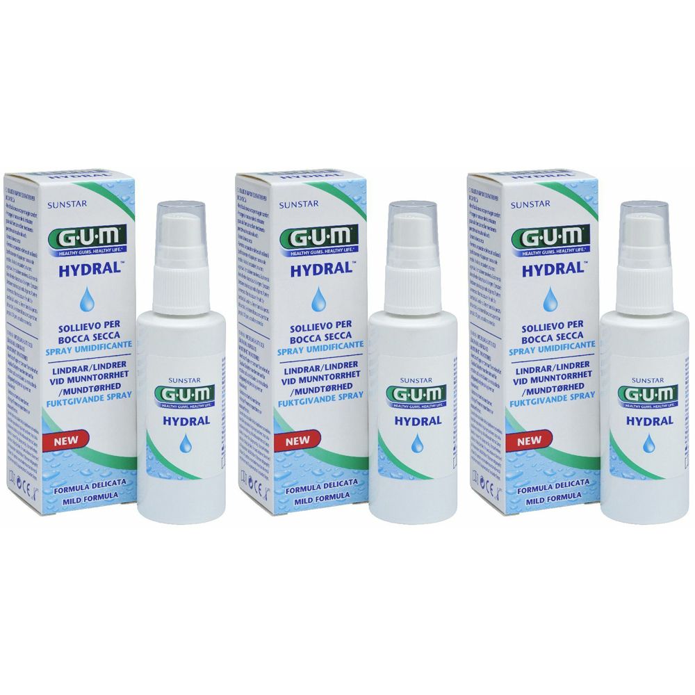GUM® HYDRAL® Spray Idratante Set da 3