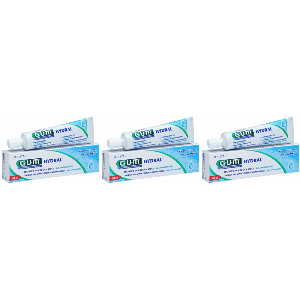 GUM® HYDRAL® Dentifricio Set da 3