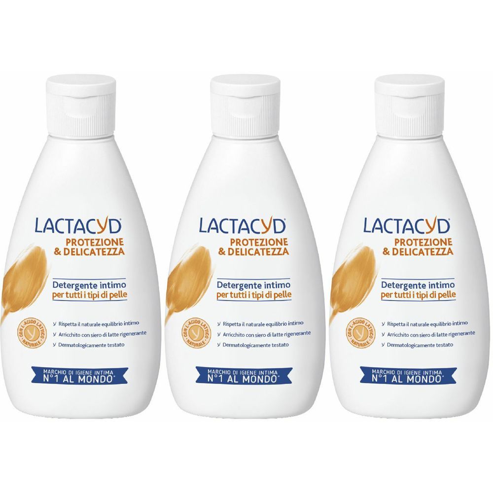 Lactacyd Protezione & Delicatezza Set da 3