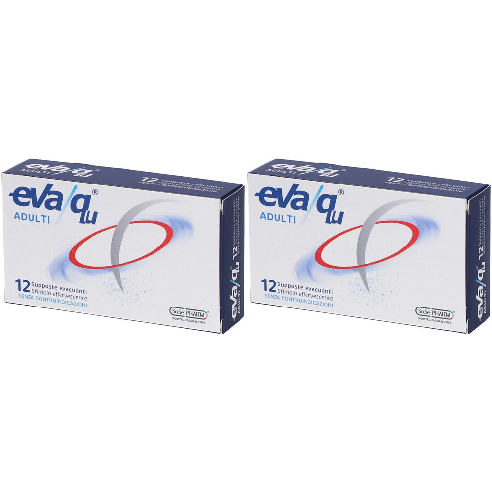eva/qu​® Supposte Evacuanti Set da 2