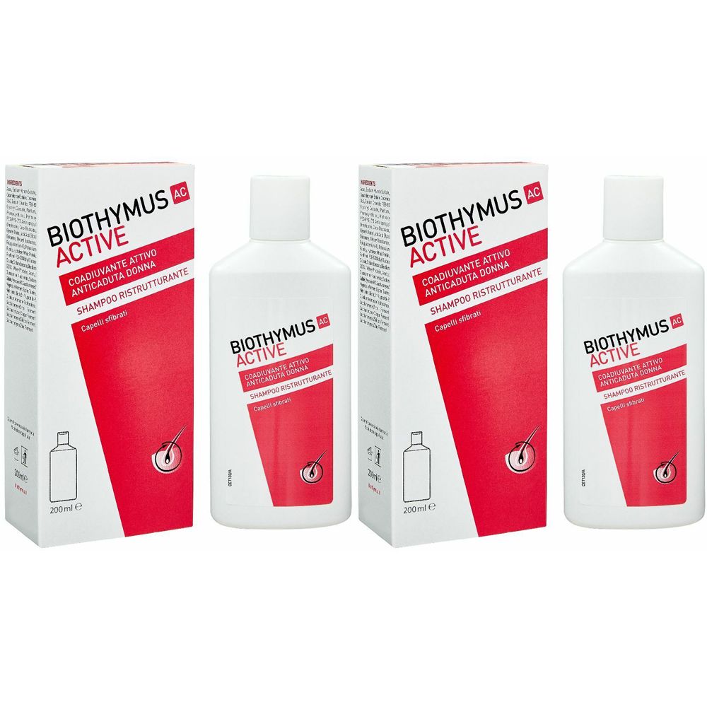 Biothymus AC Active Shampoo Ristrutturante Set da 2