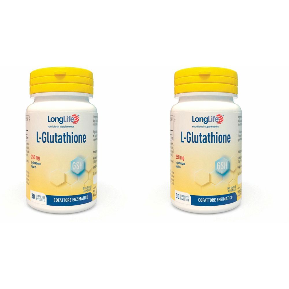 LongLife® L-Glutathione 250 mg Set da 2