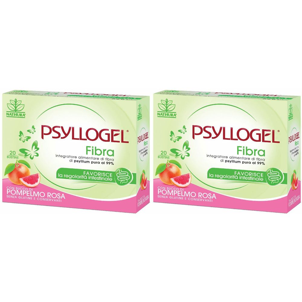 Psyllogel® Fibra con pompelmo rosa Set da 2