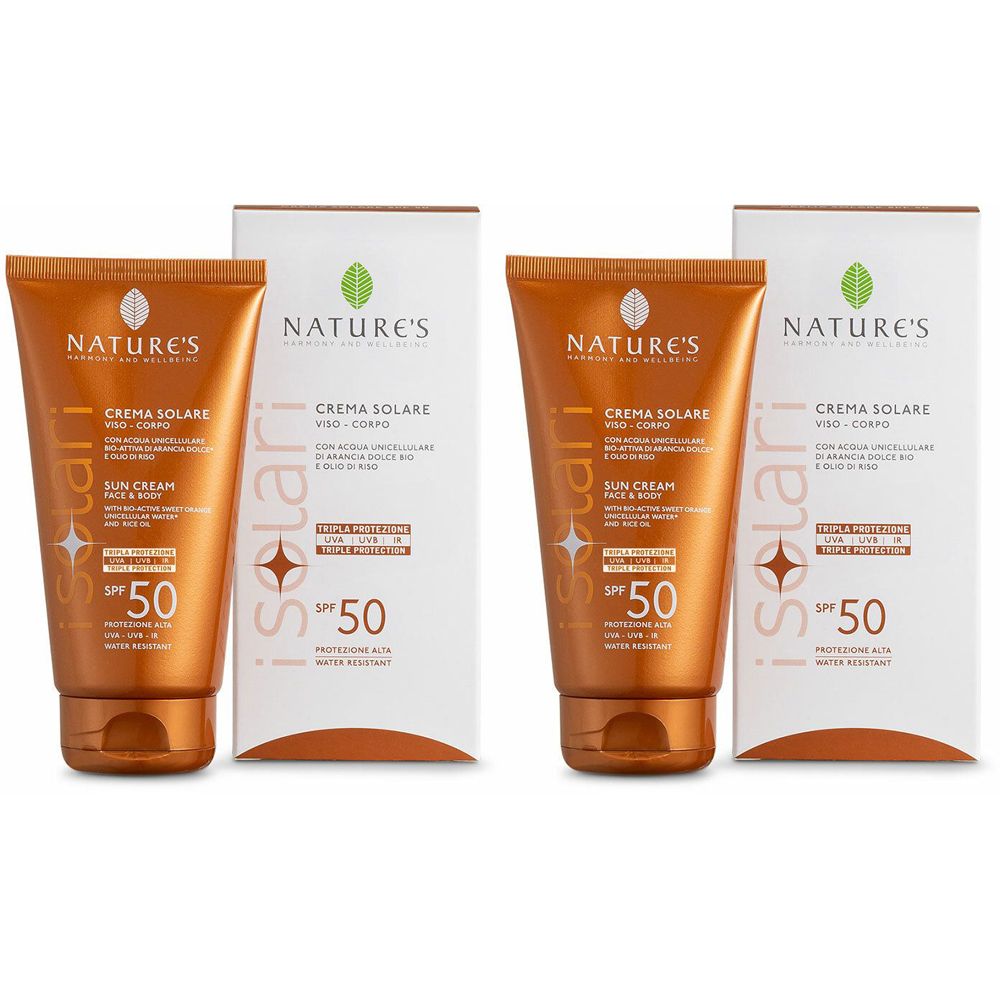 NATURE'S Crema Solare SPF50 Set da 2