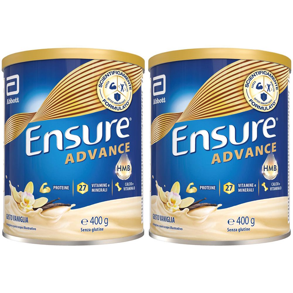 Ensure Advance Formula Nutrivigor in polvere Vaniglia Set da 2