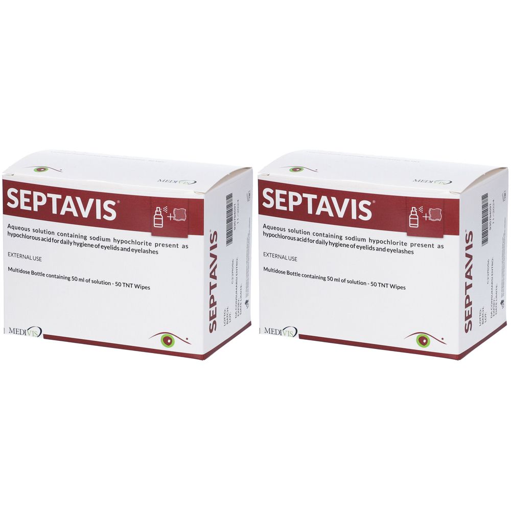 Septavis Soluzione + 50 Garze TNT Sterili Set da 2