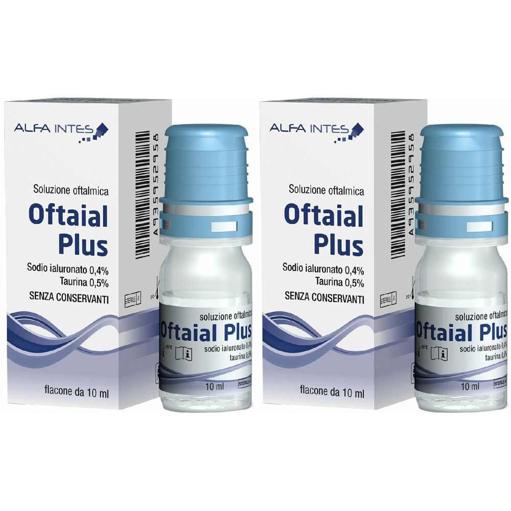 Oftaial Plus Soluzione oftalmica Set da 2