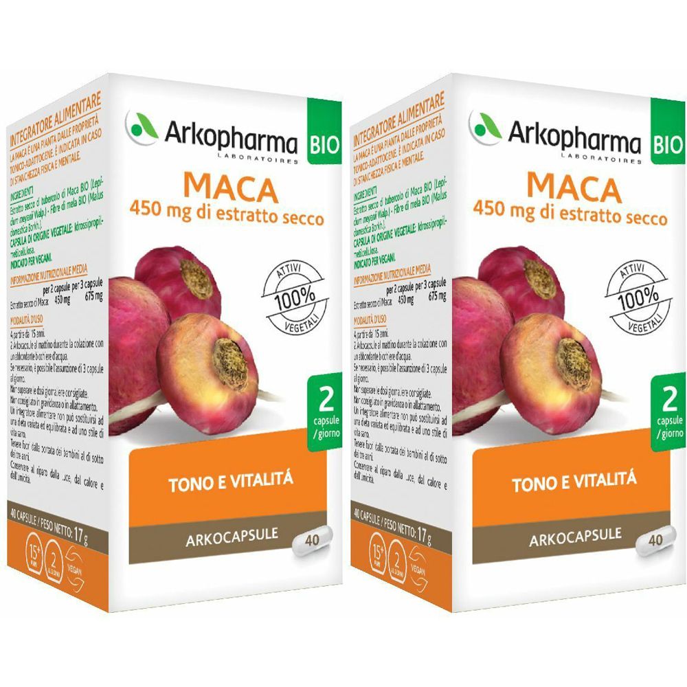 Arkocapsule® Maca Set da 2 - risparmia il 10% con il codice: ARKO10