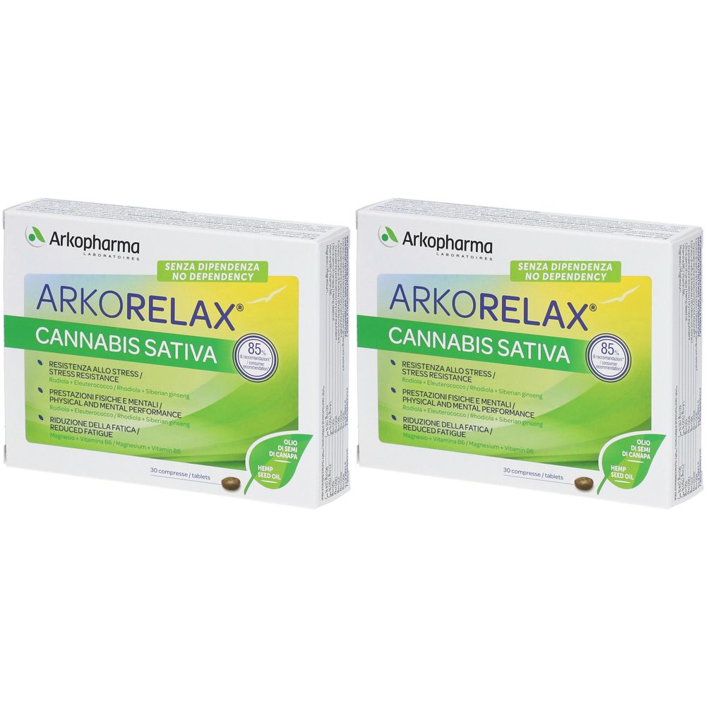 ARKORELAX® CANNABIS SATIVA Set da 2 - risparmia il 10% con il codice: ARKO10