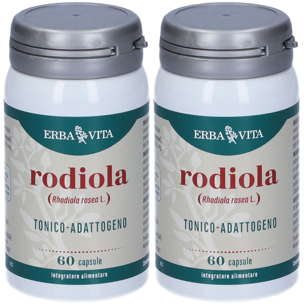 Erbavita Rodiola Tonico Adattogeno Set da 2
