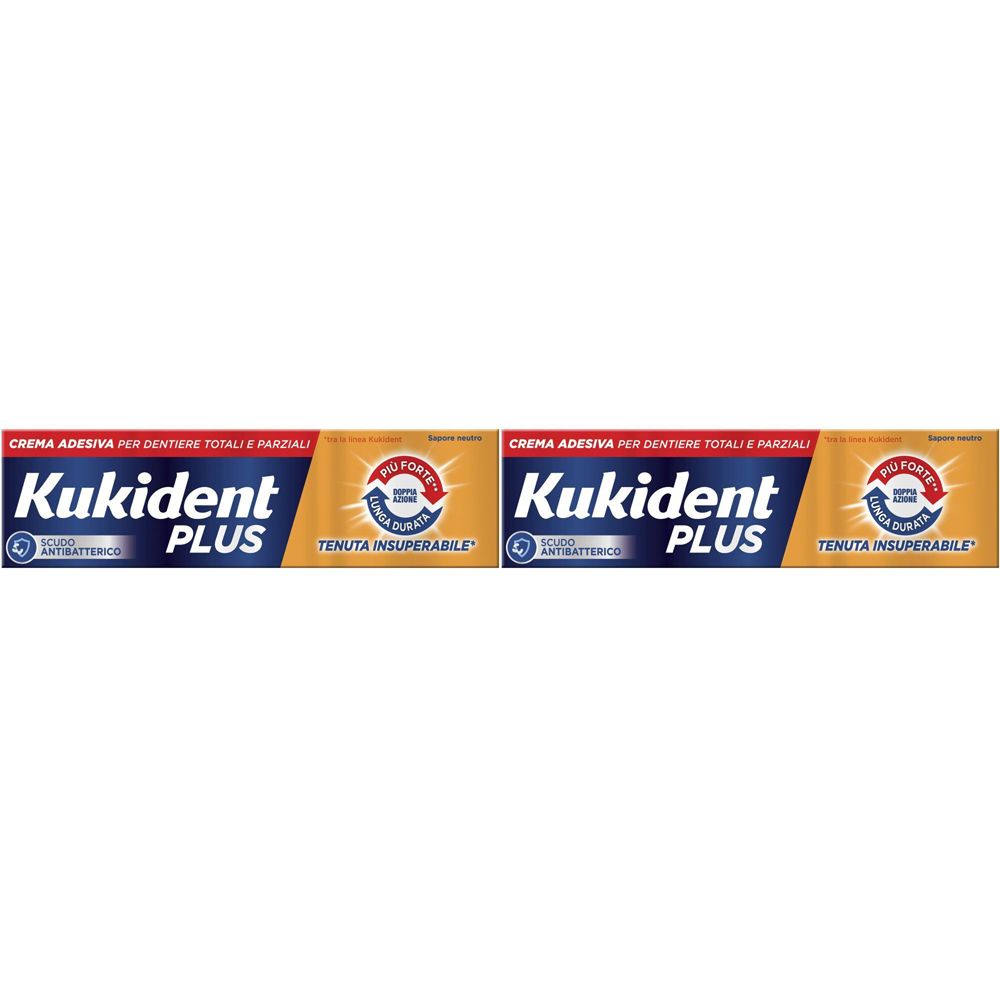 Kukident PLUS Doppia Azione Set da 2