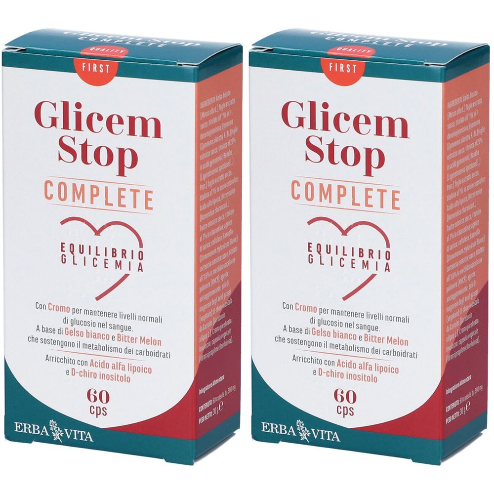 ERBA VITA GLICEM STOP Set da 2